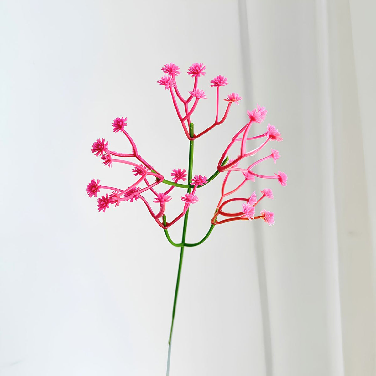 Realistic baby's breath floral décor dark pink