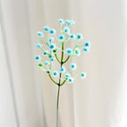 Realistic baby's breath floral décor blue
