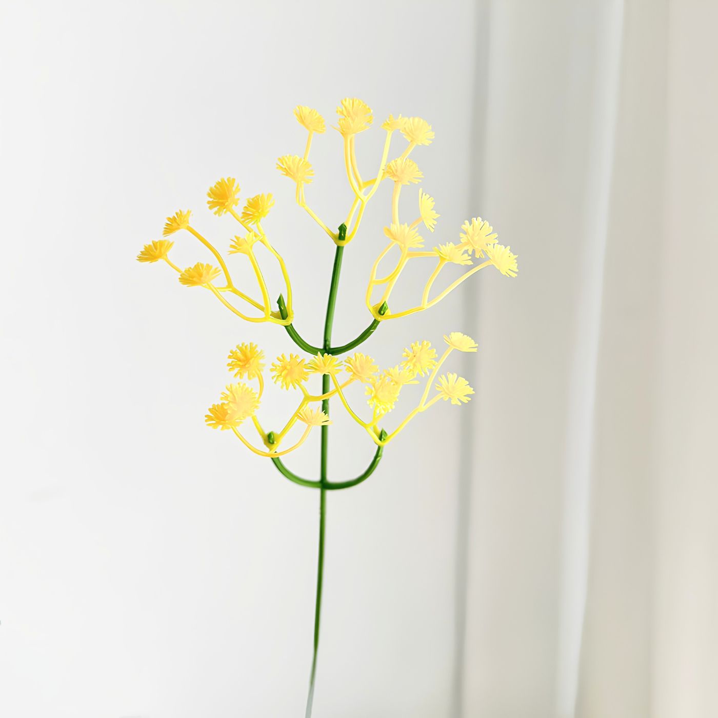 Realistic baby's breath floral décor yellow