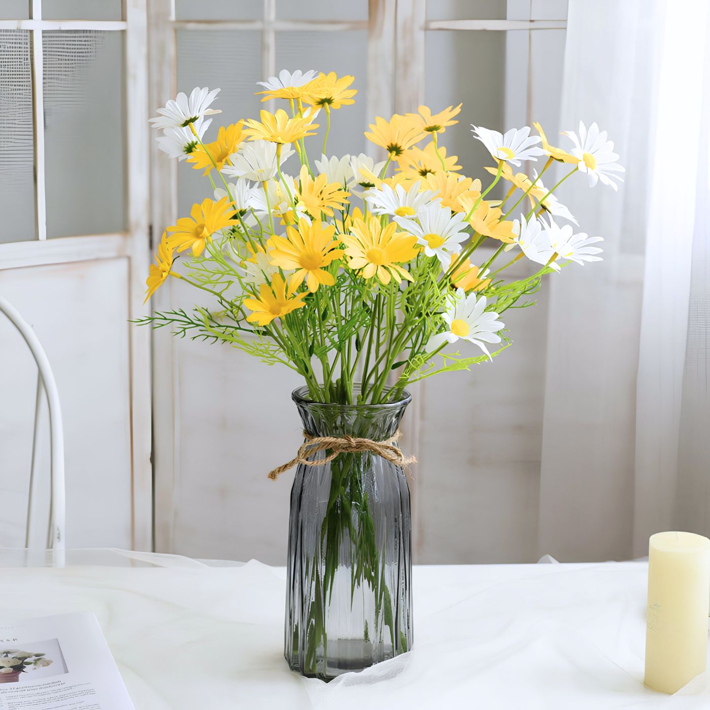 Realistic faux wildflower stem