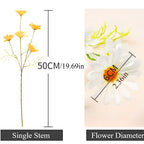 Artificial daisy floral stem size