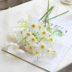 Faux daisy flower in white