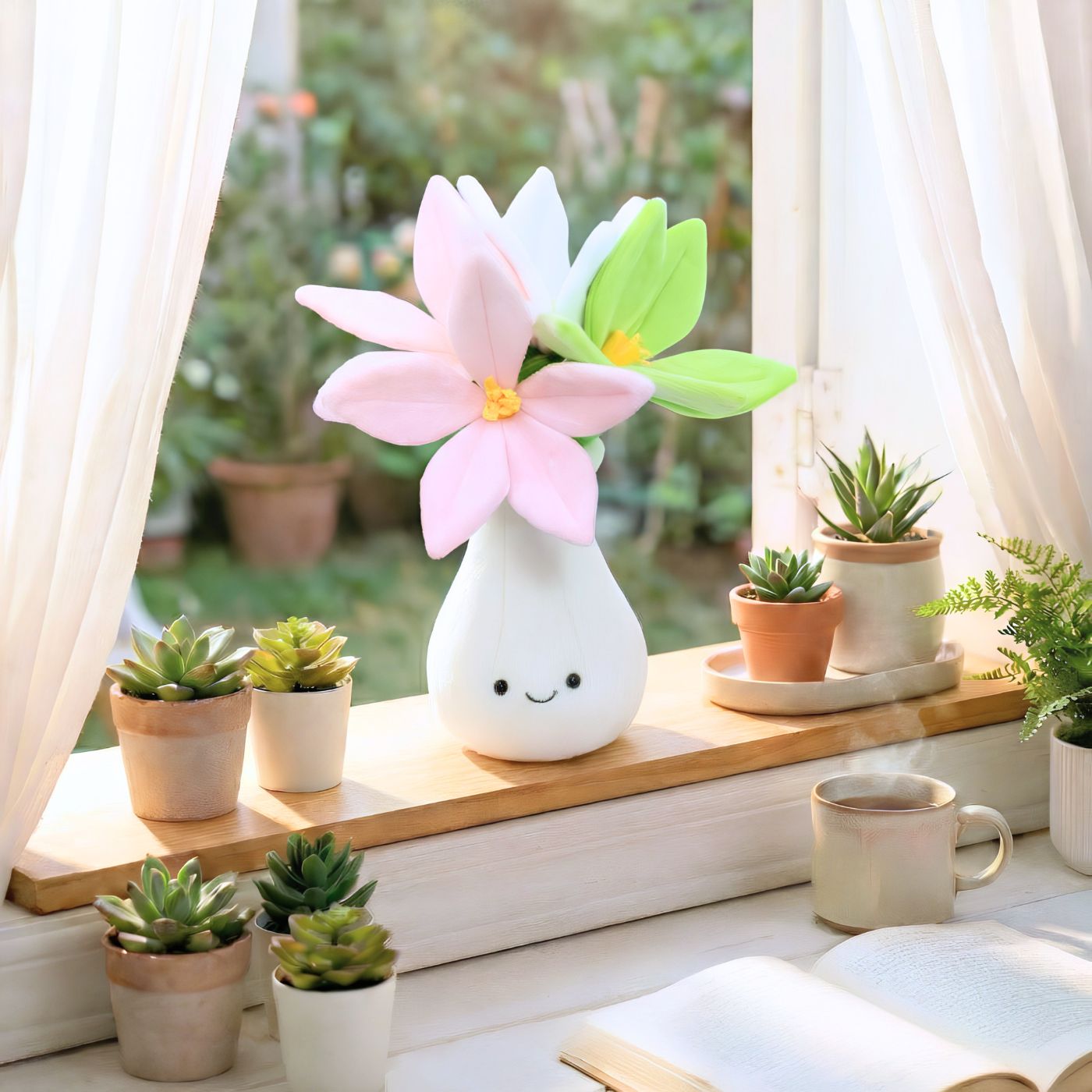 Liffy plush flower vase