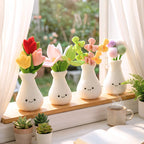 Soft flower plush home décor