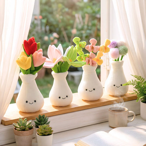 Soft flower plush home décor