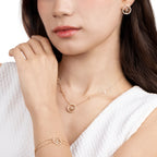 Lotus Fairies Stud Earrings Rose Gold - Shen Yun Collections