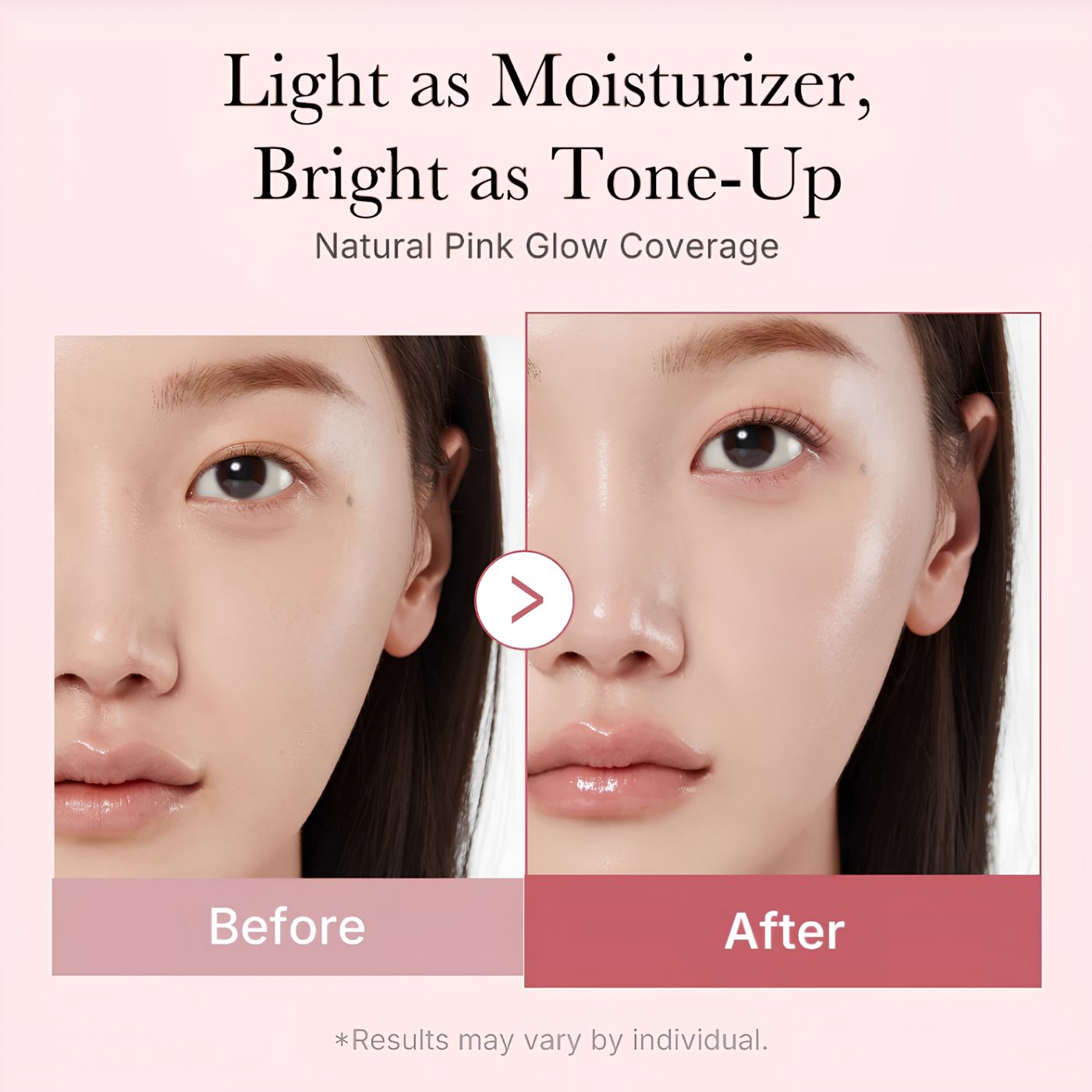 Natural tone up and moisturizing sunscreen