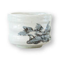 Snow mountain matcha tea bowl ceramic