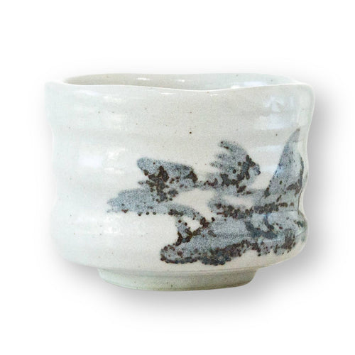 Snow mountain matcha tea bowl ceramic