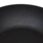 Cast iron skillet with wooden handle