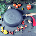 24 cm cast iron skillet made in Ukraine