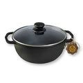 Maysternya cast iron Dutch oven with glass lid