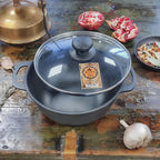 Cast iron Dutch oven for soups and stews
