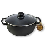 Maysternya 4 L cast iron Dutch oven with glass lid