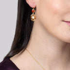 Blissful Ruyi Hook Earrings Carnelian