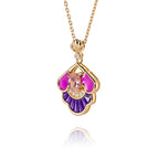 Tang Flowing Gowns Necklace Purple Side - Shen Yun Collections