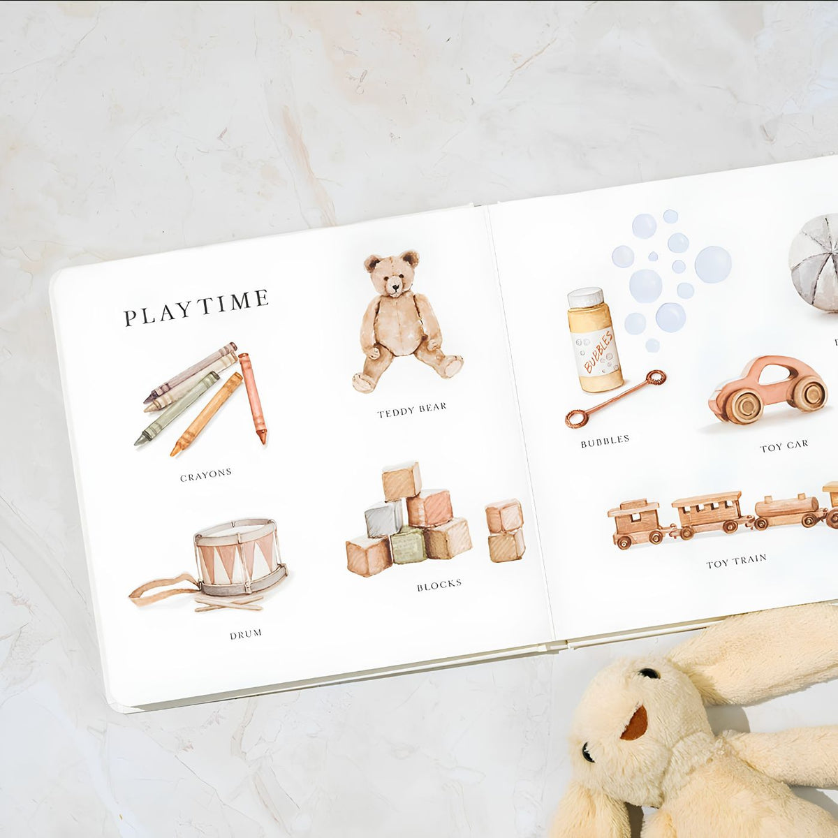 100 first words board book for babies and toddlers