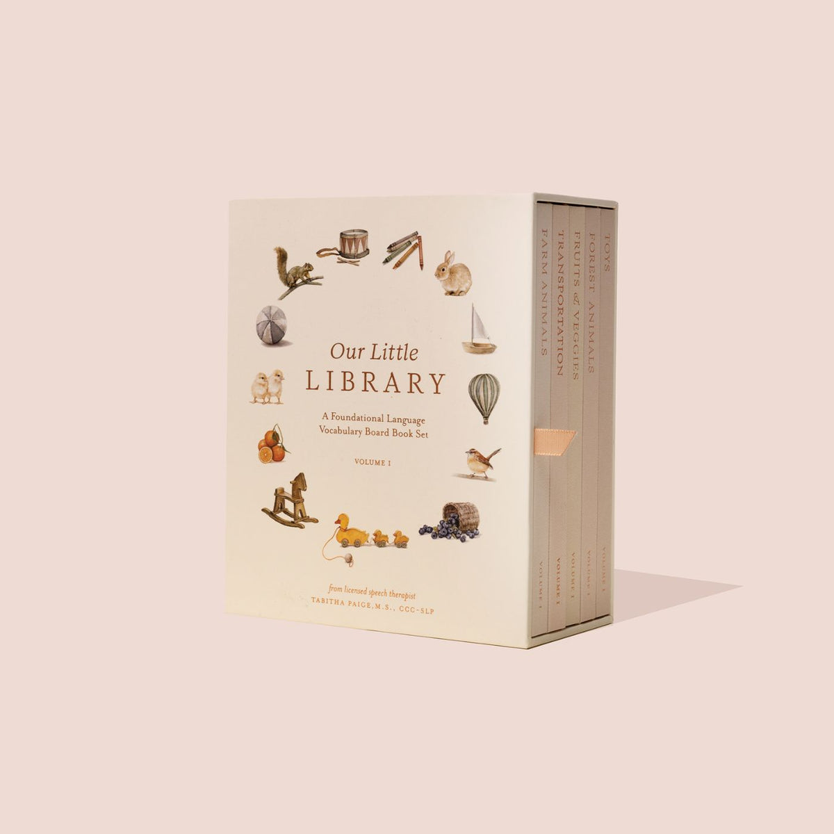 Our Little Library Vol. 1 five-book first words board book boxed set