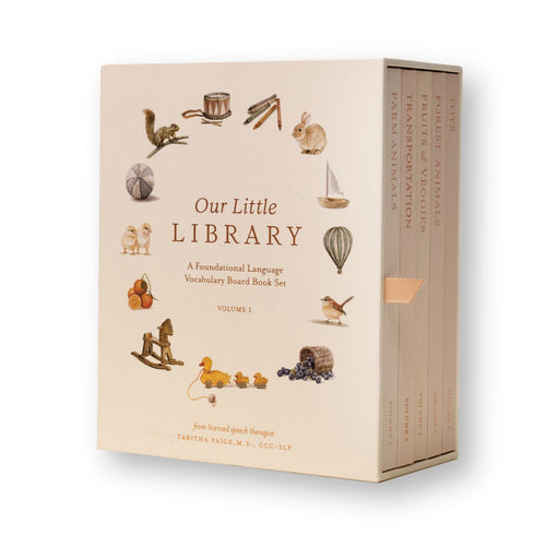 Our Little Library Vol. 1 five-book first words board book boxed set