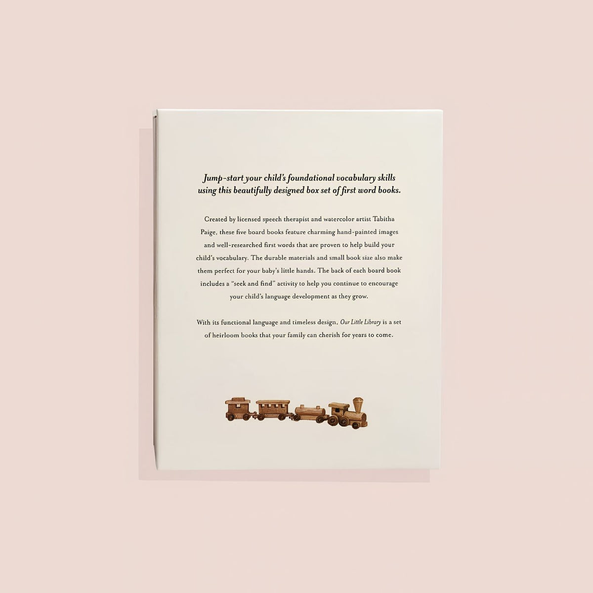 Neutral first words board book gift set for babies ages 0 to 3