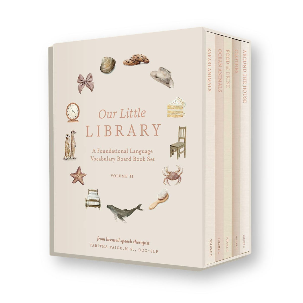 Our Little Library Vol. 2 five-book first words board book boxed set