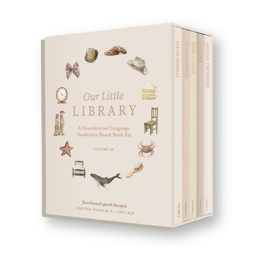 Our Little Library Vol. 2 five-book first words board book boxed set