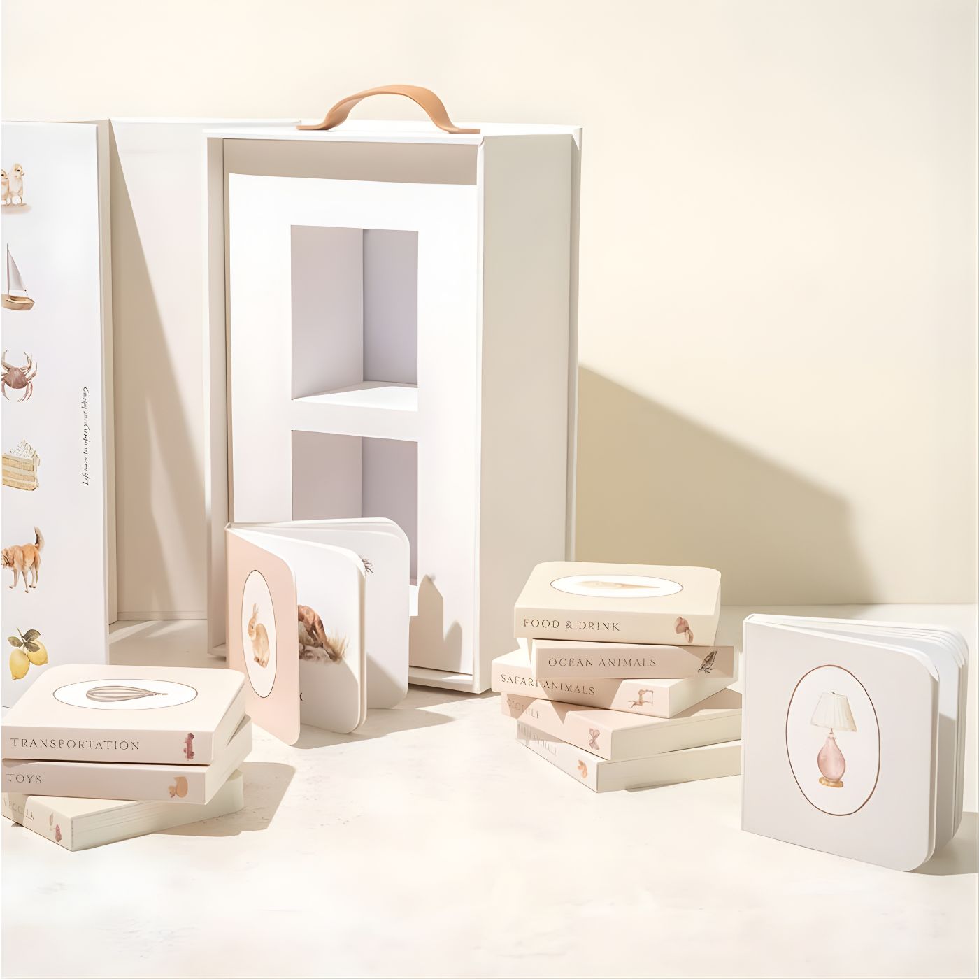 Small board books set with carrying case 
