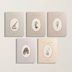 Five first words board books with watercolor illustrations for babies and toddlers