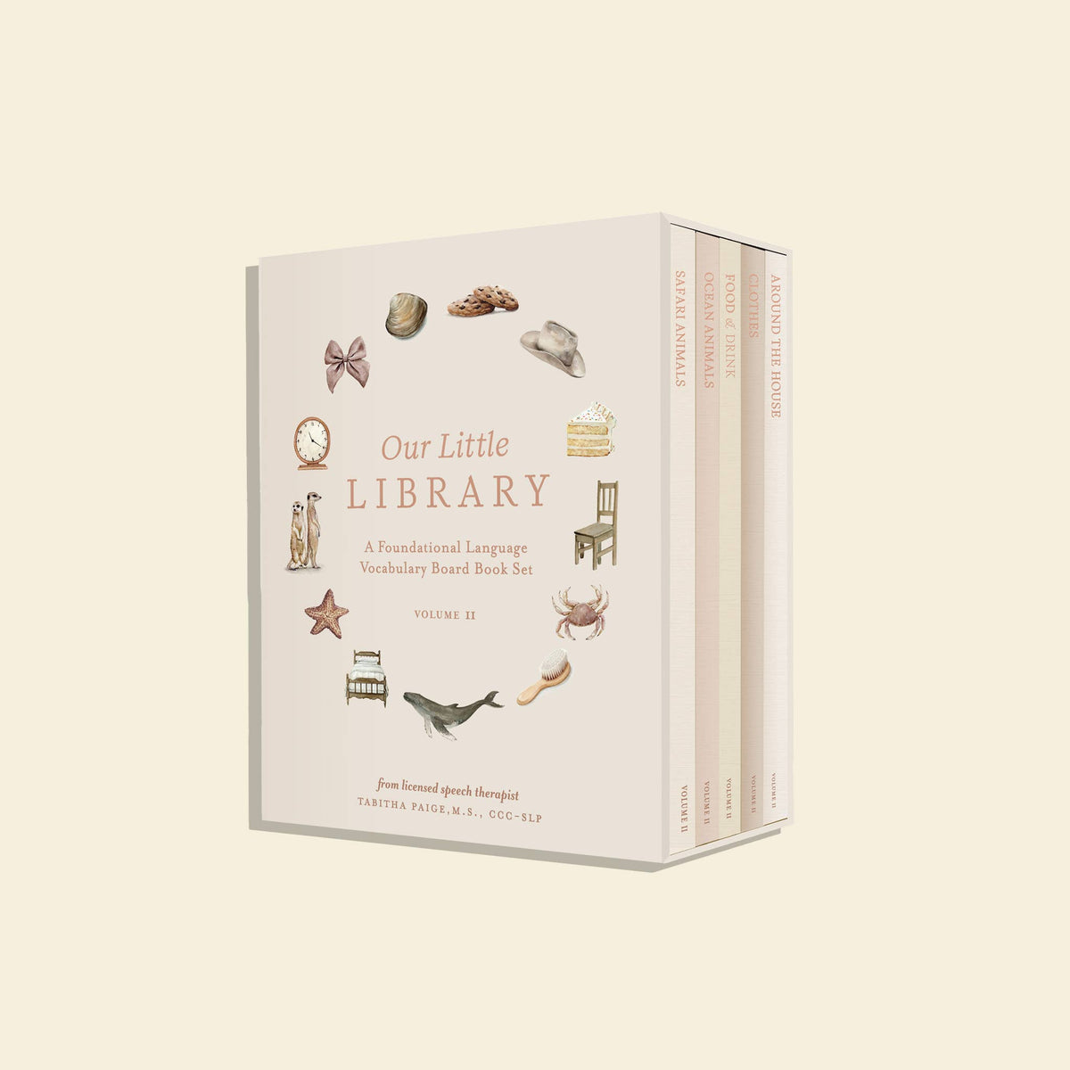 Our Little Library Vol. 2 five-book first words board book boxed set
