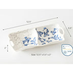 Pampa Bay KOI 2 section serving platter dimensions