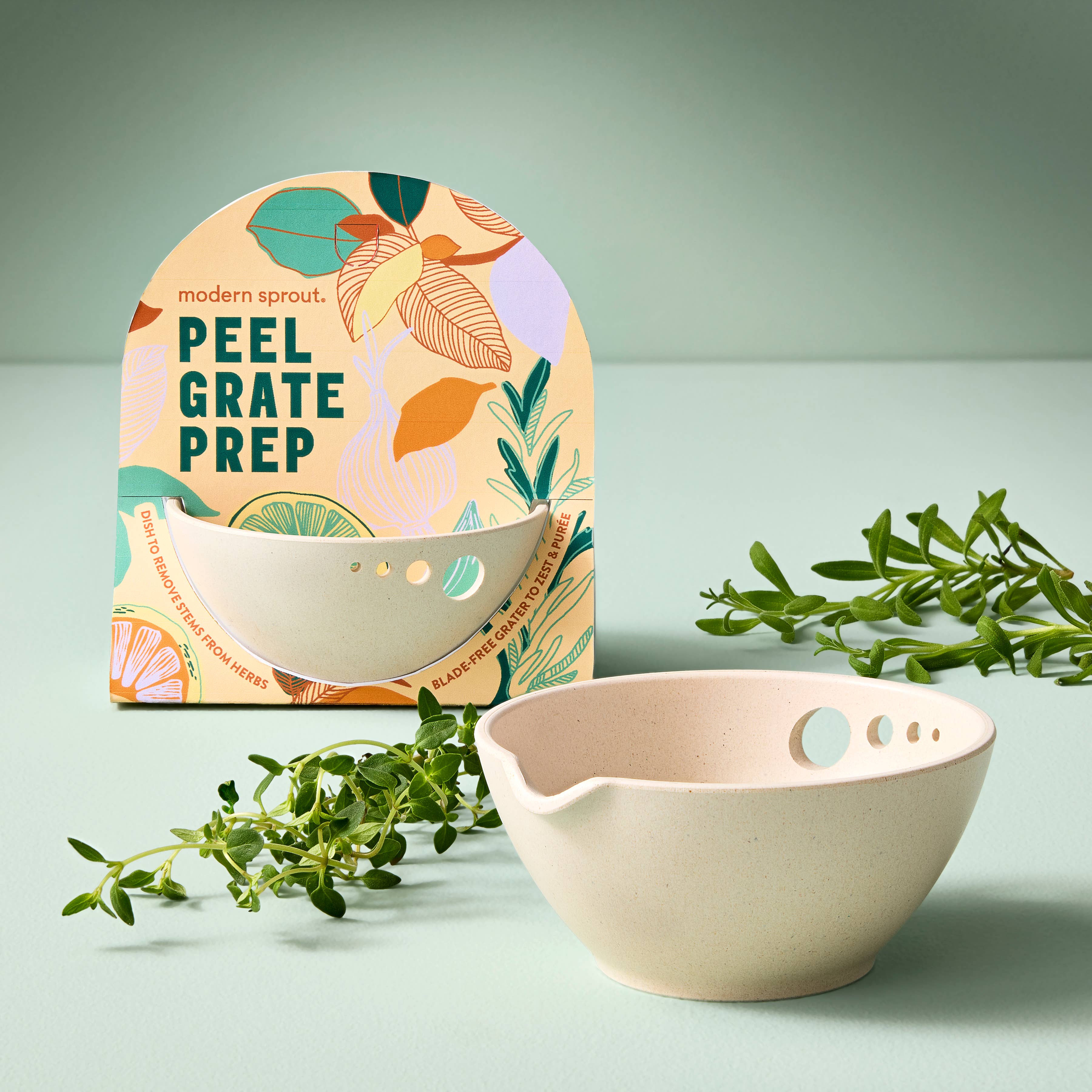 Peel, Grate & Prep Dish with packaging