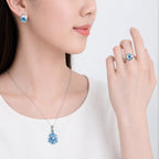 Windmill Grace Stud Earrings Blue