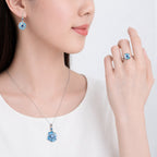 Windmill Grace Drop Earrings Blue