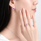 Windmill Grace Stud Earrings Pink