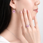 Windmill Grace Drop Earrings Pink