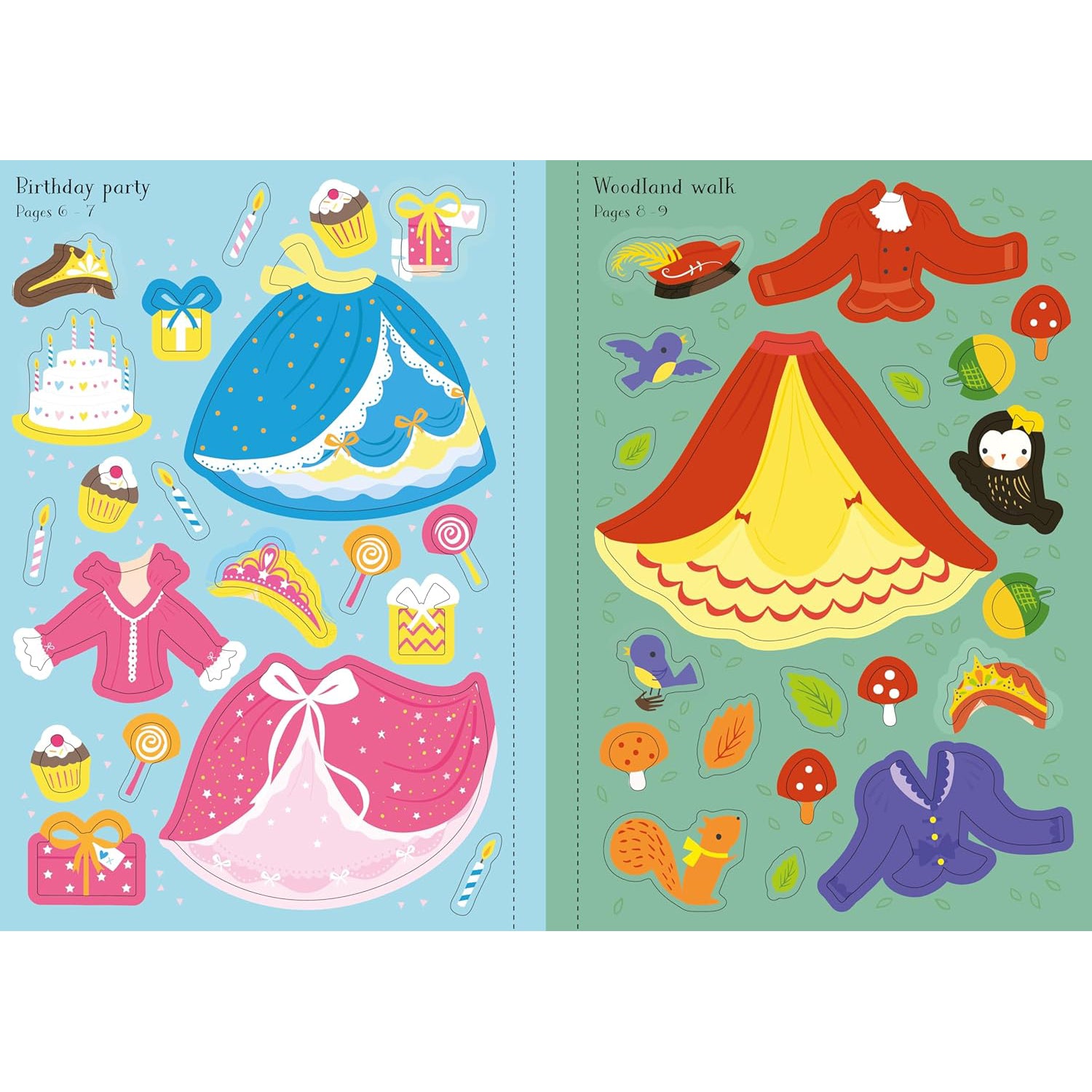 Usborne Little Sticker Dolly Dressing: Princesses – Activity Sticker Book