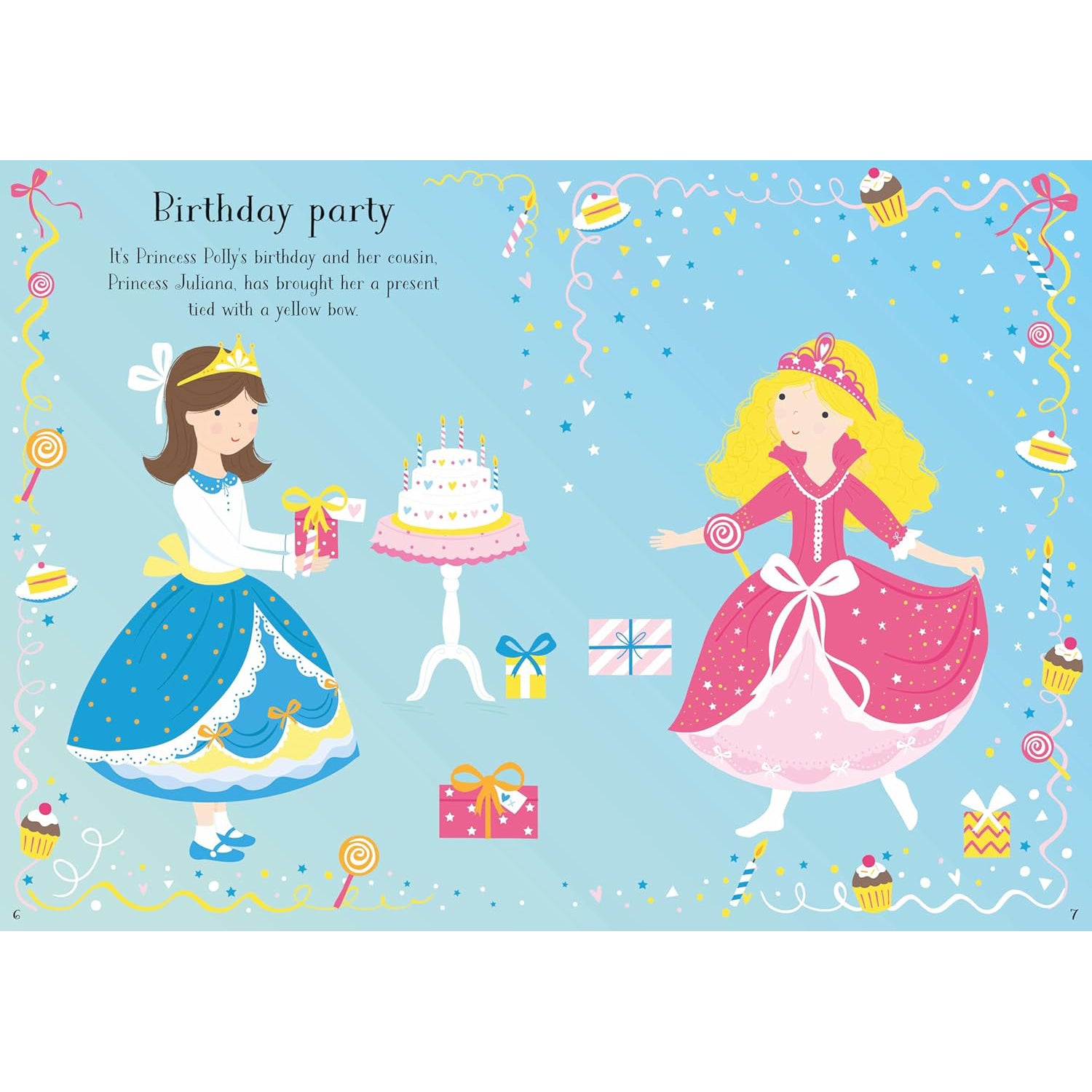 Usborne Little Sticker Dolly Dressing: Princesses – Activity Sticker Book