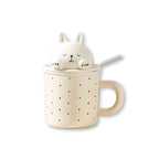 Rabbit 13oz Mug With Lid and Glass Straw (10/30)