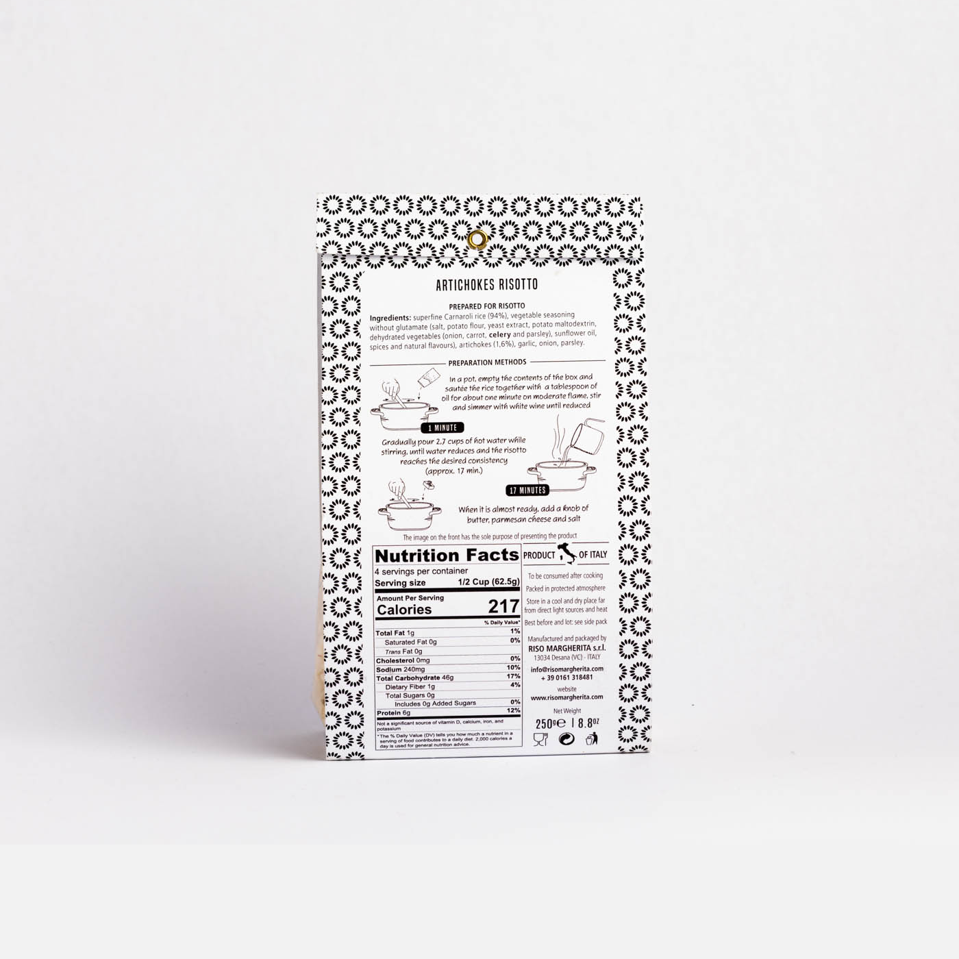 Riso Margherita Rice with Artichokes 250gr