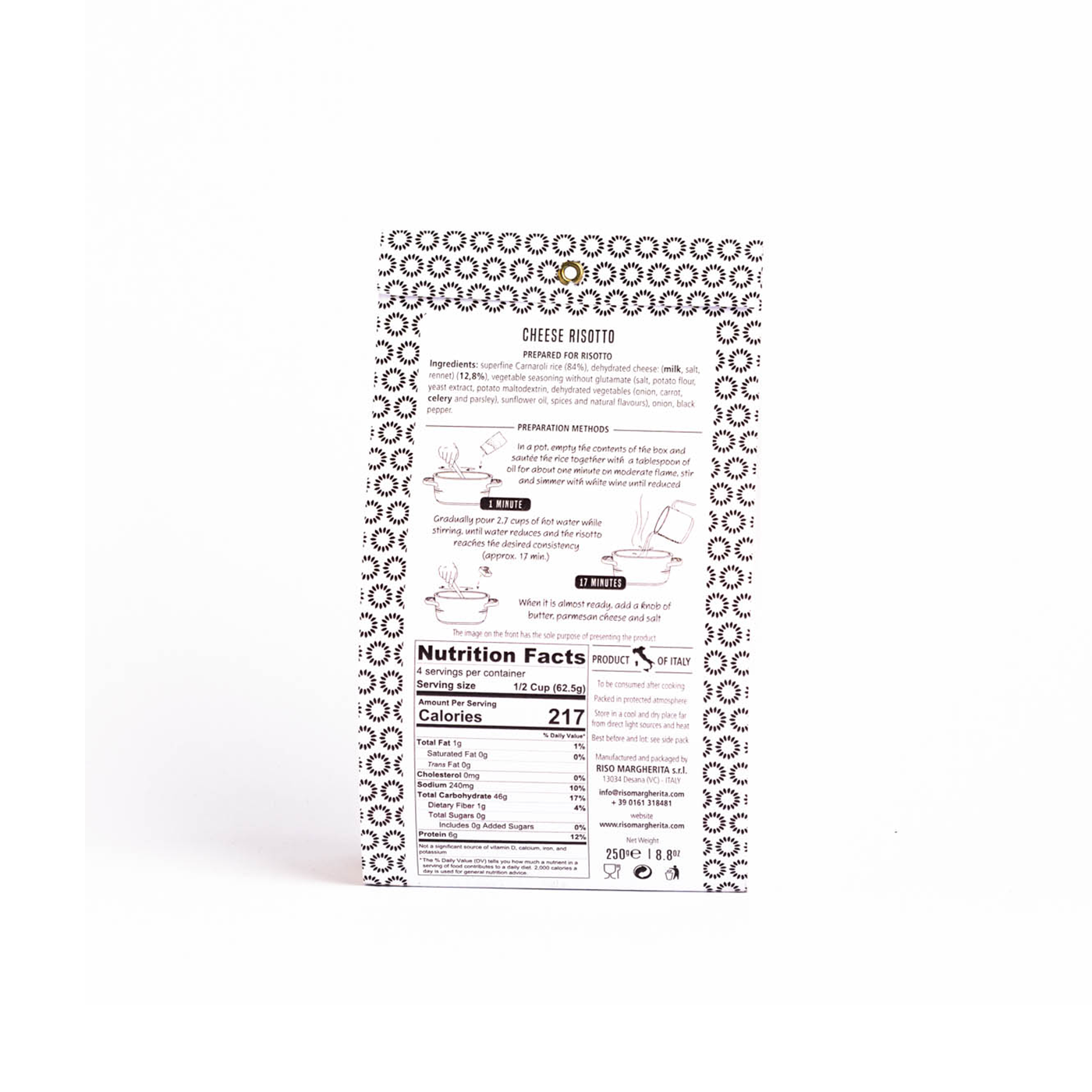 Riso Margherita Rice with Cheeses 250 gr