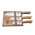 roger orfevre 3 santoku knives set with cutting board kitchen knife set