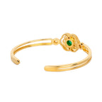 Blissful Ruyi Bangle Green Agate Back - Shen Yun Collections