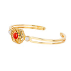 Blissful Ruyi Bangle Carnelian Side - Shen Yun Collections