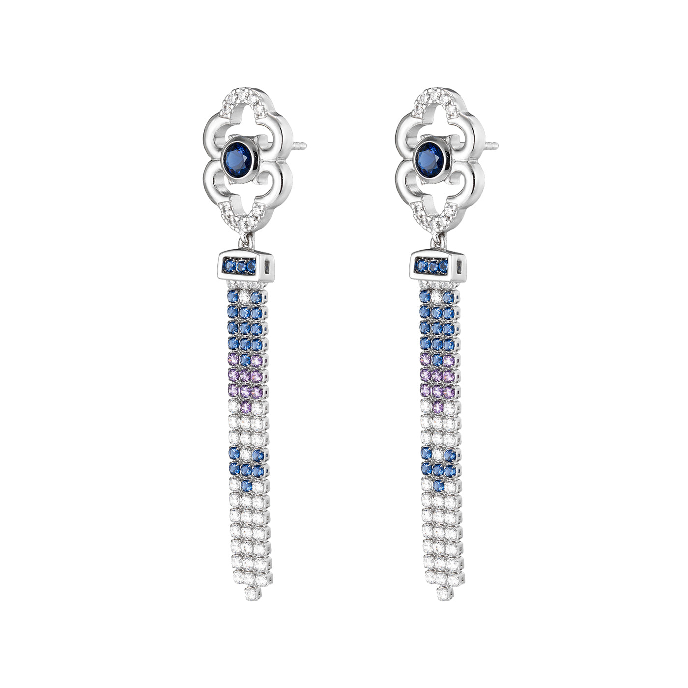 Mongolian Radiance Earrings Side - Shen Yun Collections