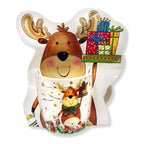 Reindeer porcelain coffee mug gift set