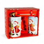 Santa Claus porcelain coffee mug gift set