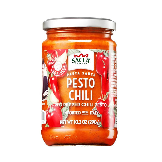 Sacla Italian Red Pepper Chili Pesto with DOP Cheese