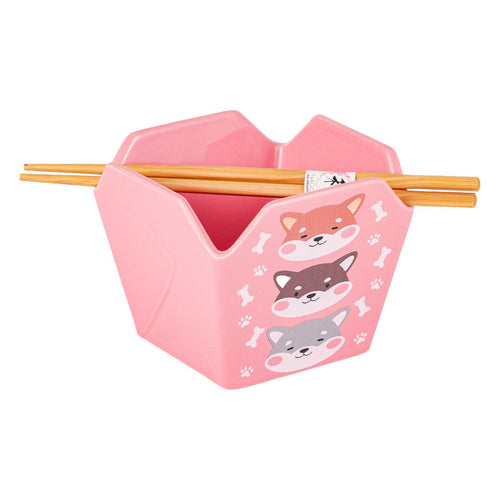 Shiba Inu reusable takeout box serving bowl
