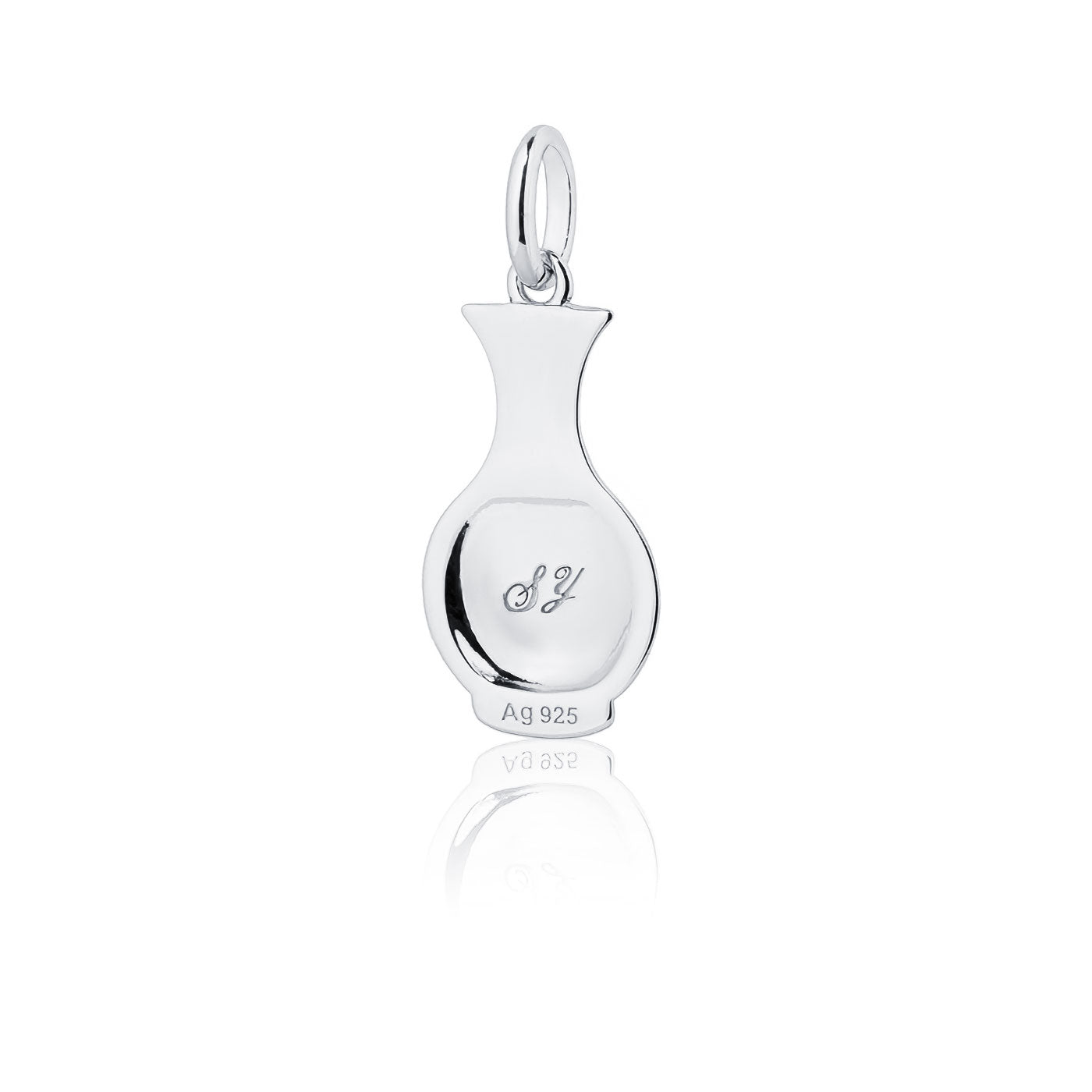 Porcelain Grace Charm Silver Back - Shen Yun Collections