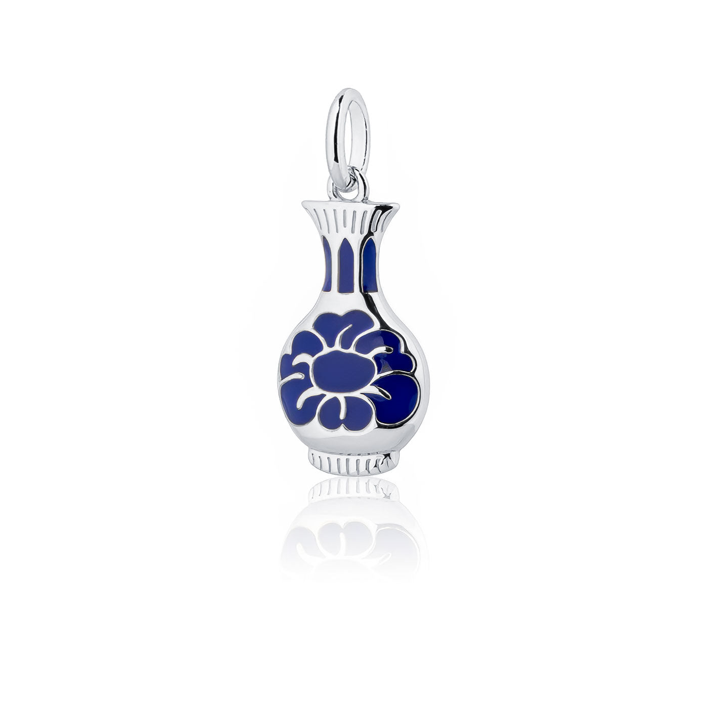 Porcelain Grace Charm Silver Side - Shen Yun Collections